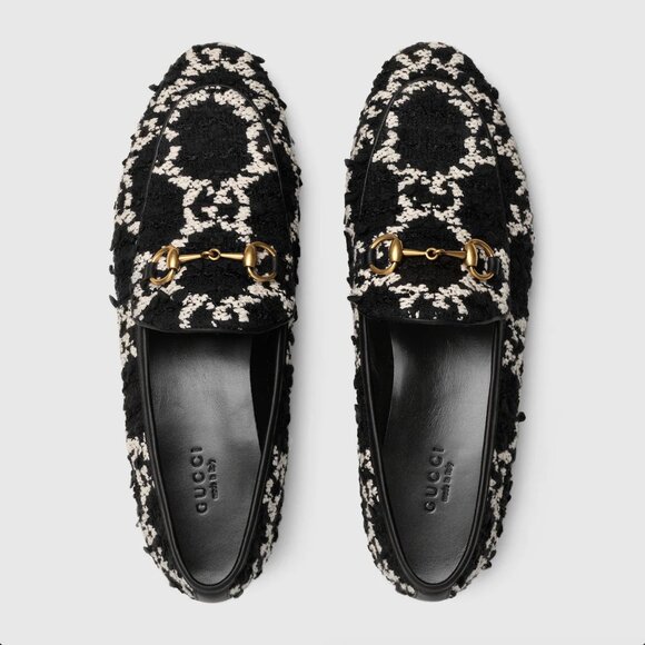 Gucci GG Tweed Horsebit Loafers size 36 NIB - Picture 1 of 9